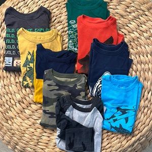 Gap Boys Long Sleeved Tees (LOT of 9)